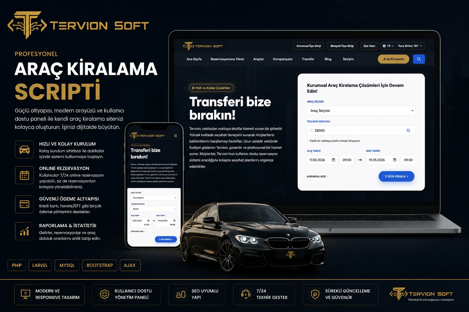 VIP Transfer ve Araç Kiralama Yazılımı-TEST ALMAYINIZ